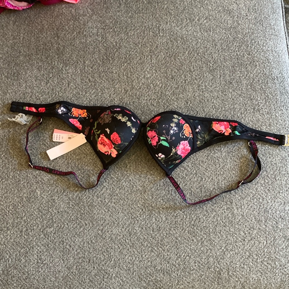 Victoria's Secret Black and Red Bikini Swimwear